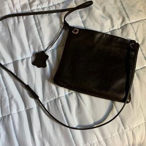 Margot Crossbody black leather purse